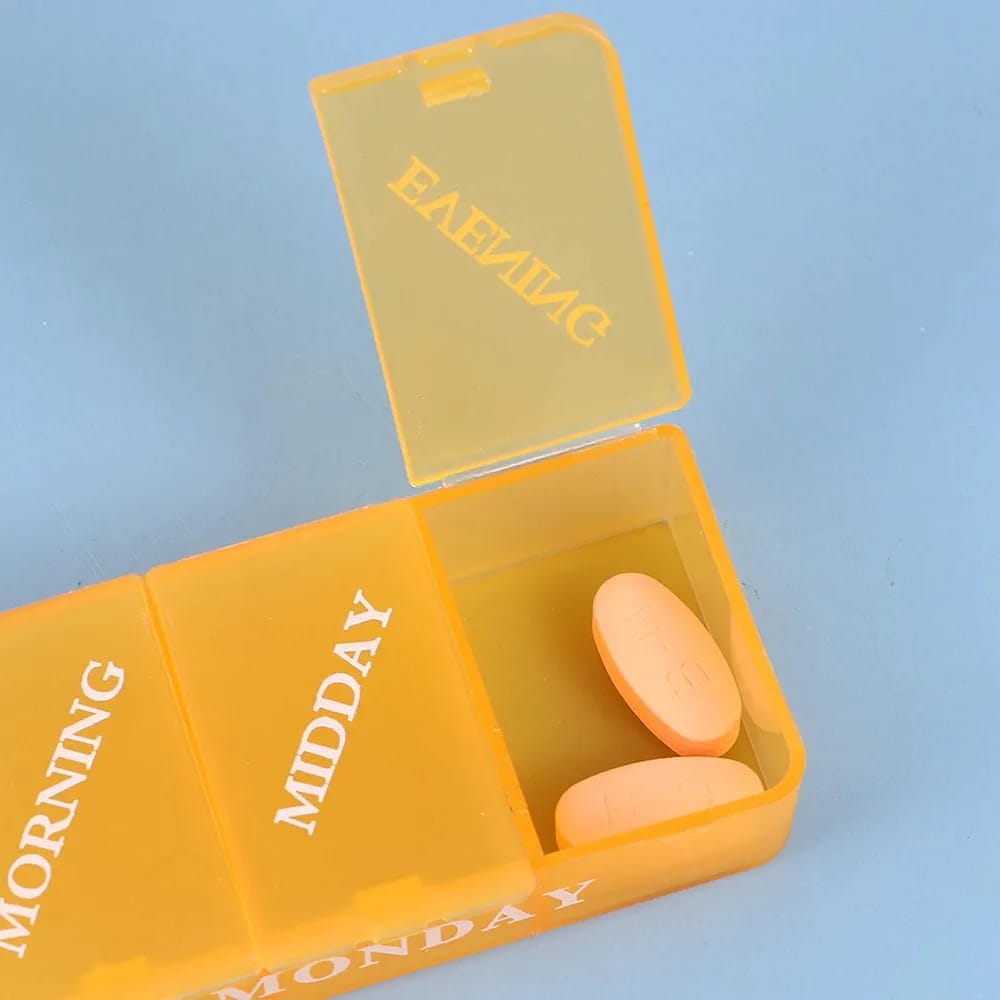 Portable 21 Grids Pills Box Holder, 7 Days Rainbow Color Tablet Pill Case, Medicine Storage Organizer Portable 21 Grids Pills Box Holder, 7 Days Rainbow Color Tablet Pill Case, Medicine Storage Organizer